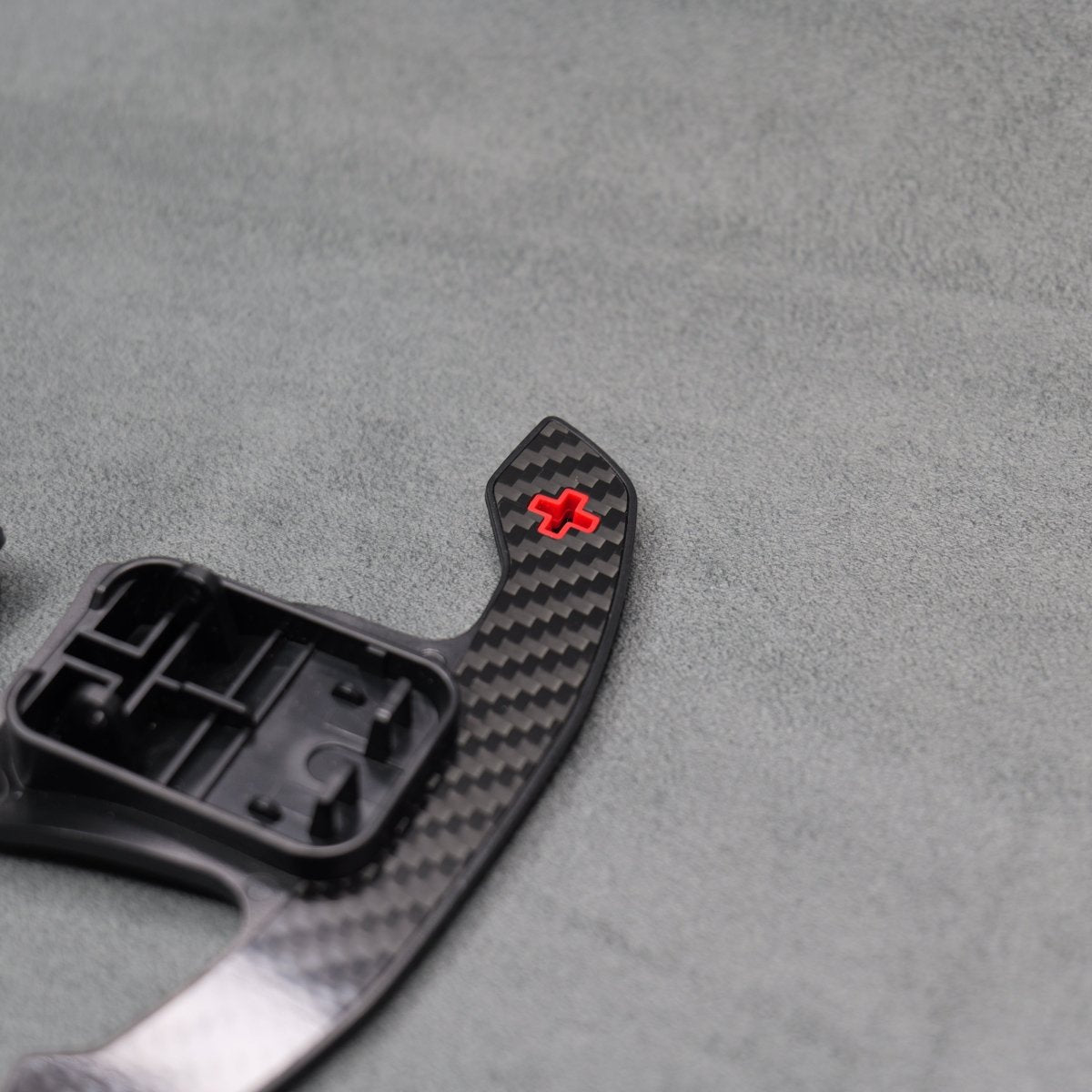 Carbon Fibre & Red Steering Wheel Paddle Shifters for Mini JCW Cooper S F54 F56 F57 F60 - Interior Styling | Carbon Kings