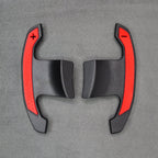 Carbon Fibre & Red Gear Shifter Paddles for Toyota GR Supra J29/DB A90/A9 - Interior Styling | Carbon Kings