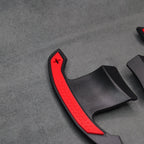 Forged Carbon Fibre & Red Gear Shifter Paddles for BMW F80 M3 F82 F83 M4 M2 - Interior Styling | Carbon Kings