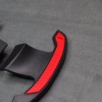 Carbon Fibre & Red Gear Shifter Paddles for BMW F80 M3 F82 F83 M4 F87 M2 F30 G30 F20 G20 - Interior Styling | Carbon Kings