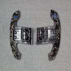 Forged Carbon Fibre & Blue Gear Shifter Paddles for BMW F80 M3 F82 M4 M2 F30 - Interior Styling | Carbon Kings