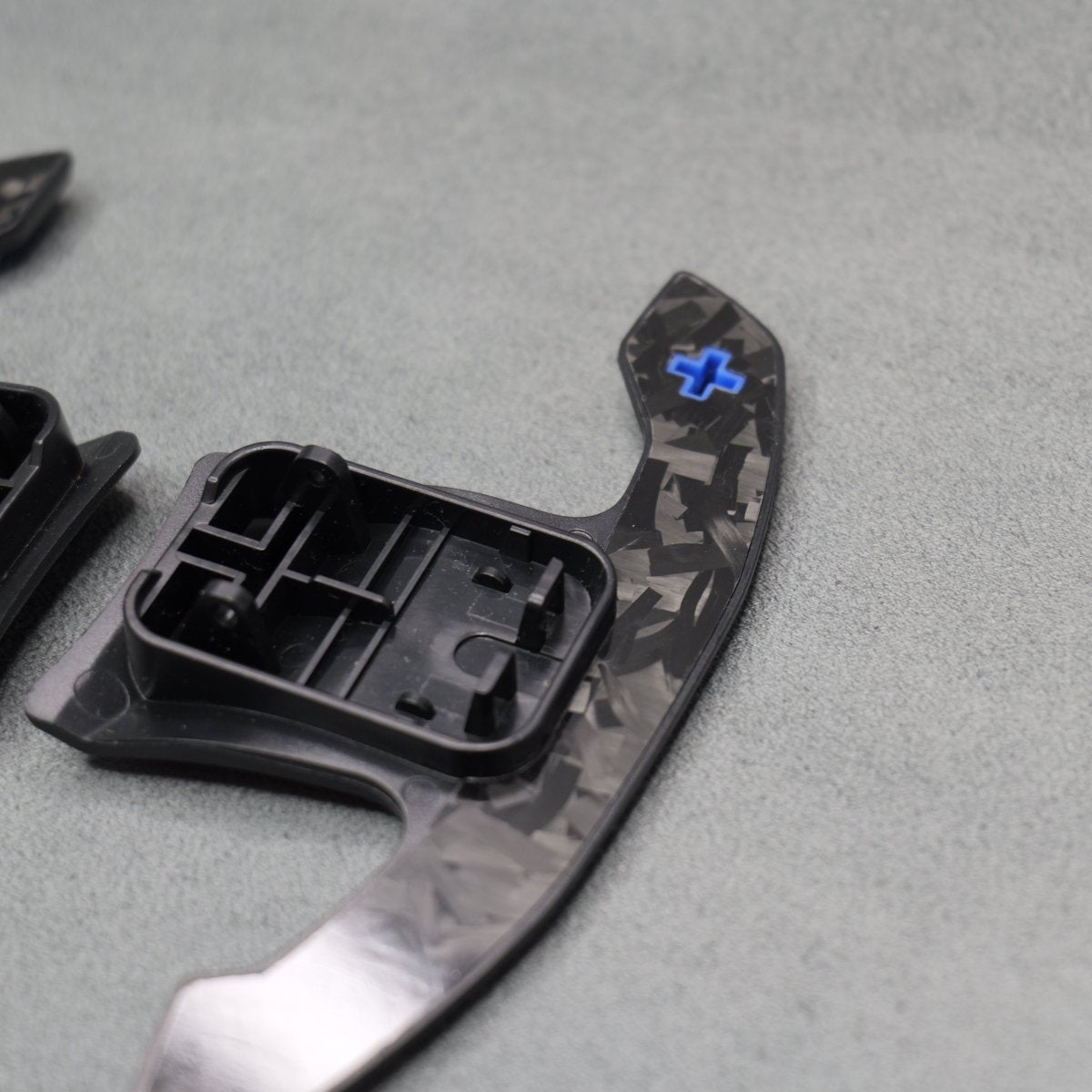 Forged Carbon Fibre & Blue Gear Shifter Paddles for BMW F80 M3 F82 M4 M2 F30 - Interior Styling | Carbon Kings