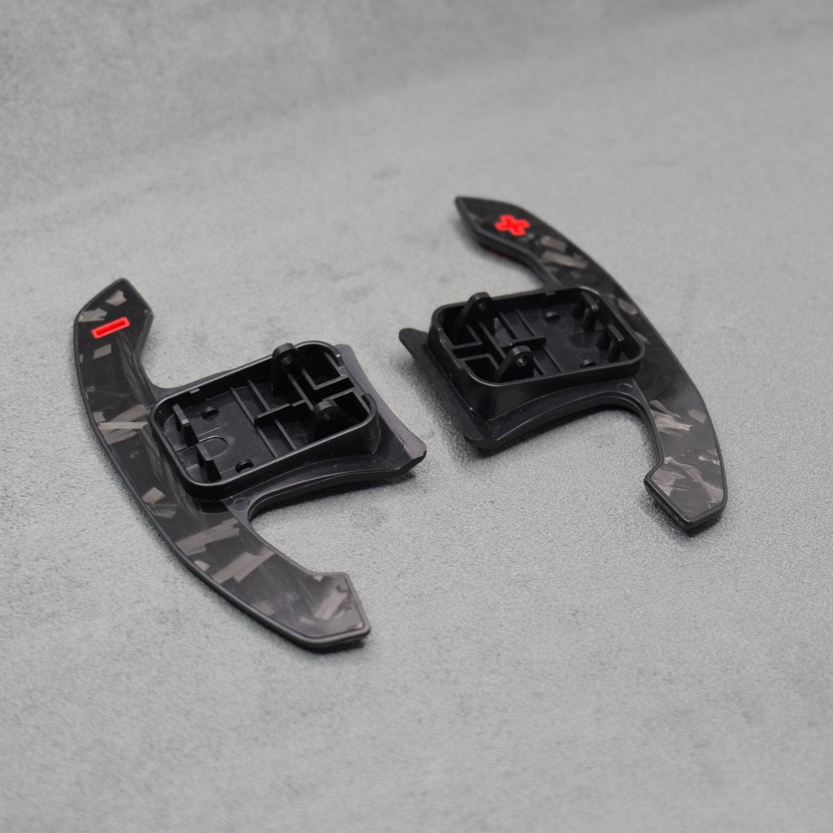 Forged Carbon Fibre & Red Gear Shifter Paddles for BMW F80 M3 F82 F83 M4 M2 - Interior Styling | Carbon Kings