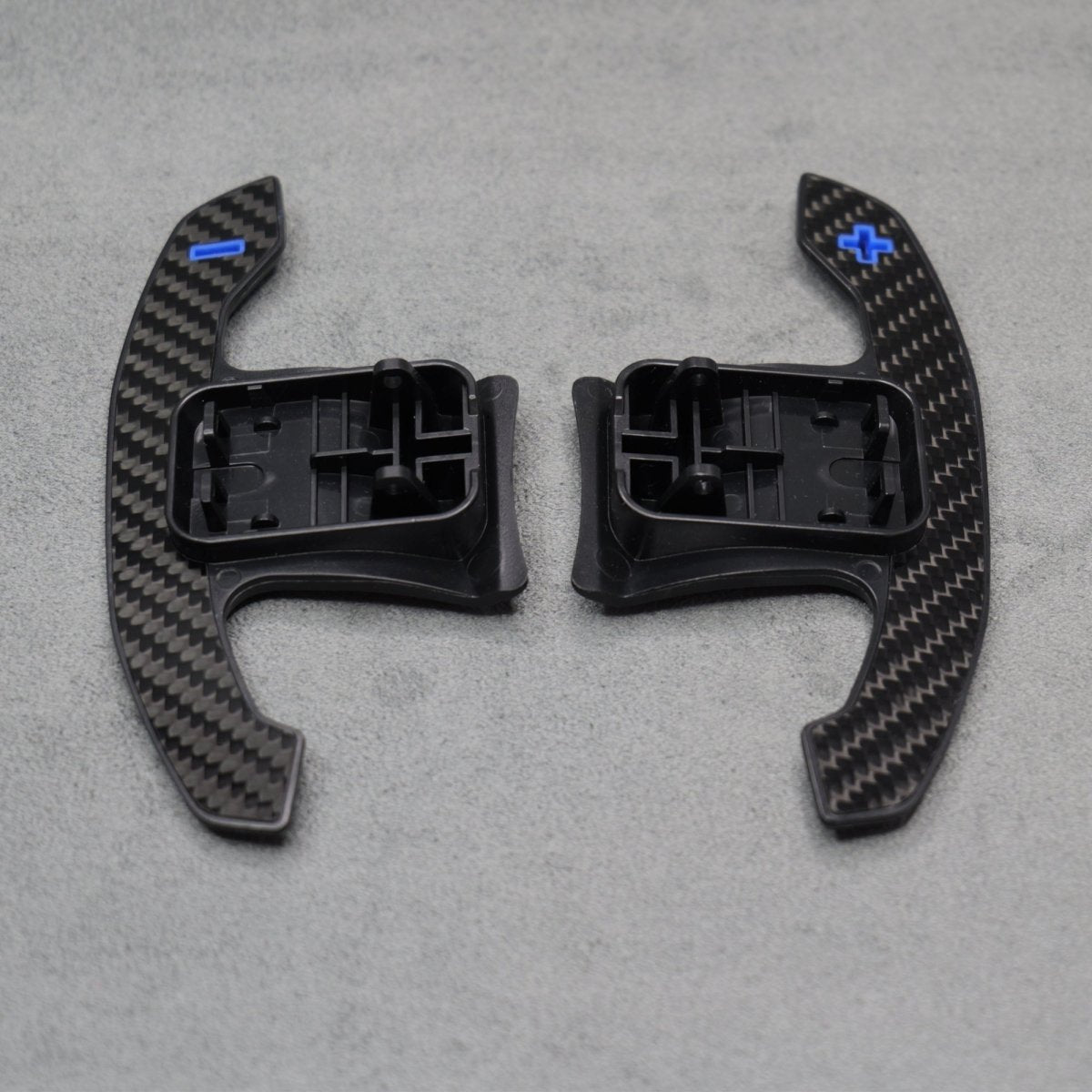 Carbon Fibre & Blue Gear Shifter Paddles for Toyota GR Supra J29/DB A90/A9 2019 + - Interior Styling | Carbon Kings