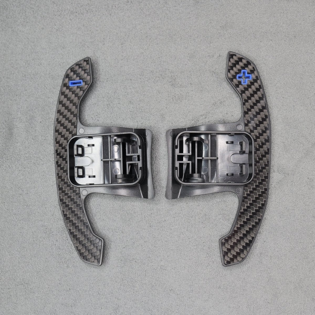 Carbon Fibre & Blue Gear Shifter Paddles for Toyota GR Supra J29/DB A90/A9 2019 + - Interior Styling | Carbon Kings