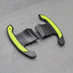 Carbon Fibre / Yellow Gear Paddles Shifters for BMW F80 M3 F82 F83 M4 F87 M2 F30 G20 - Interior Styling | Carbon Kings