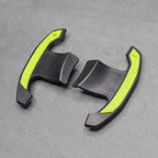 Carbon Fibre / Yellow Gear Paddles Shifters for BMW F80 M3 F82 F83 M4 F87 M2 F30 G20 - Interior Styling | Carbon Kings
