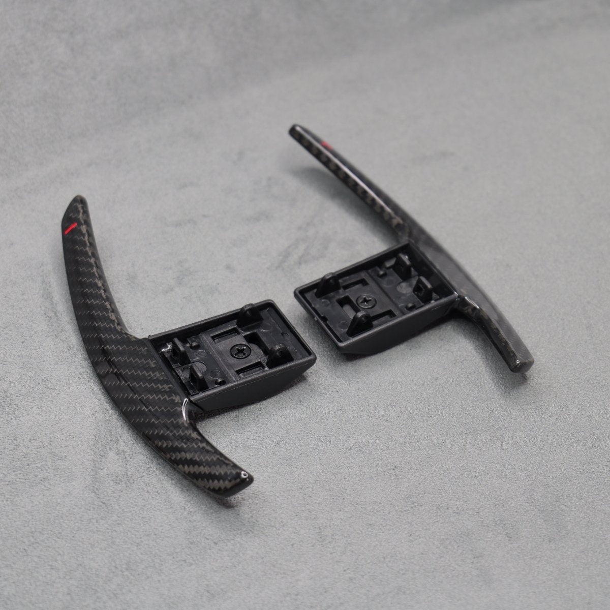 Carbon Fibre / Red Gear Paddle Shifters for BMW F80 M3 F82 F83 M4 F87 M2 F30 - Interior Styling | Carbon Kings