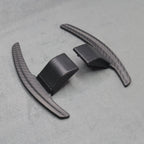 Satin Carbon Fibre / Red Gear Paddle Shifters BMW F80 M3 F82 F83 M4 F87 M2 - Interior Styling | Carbon Kings