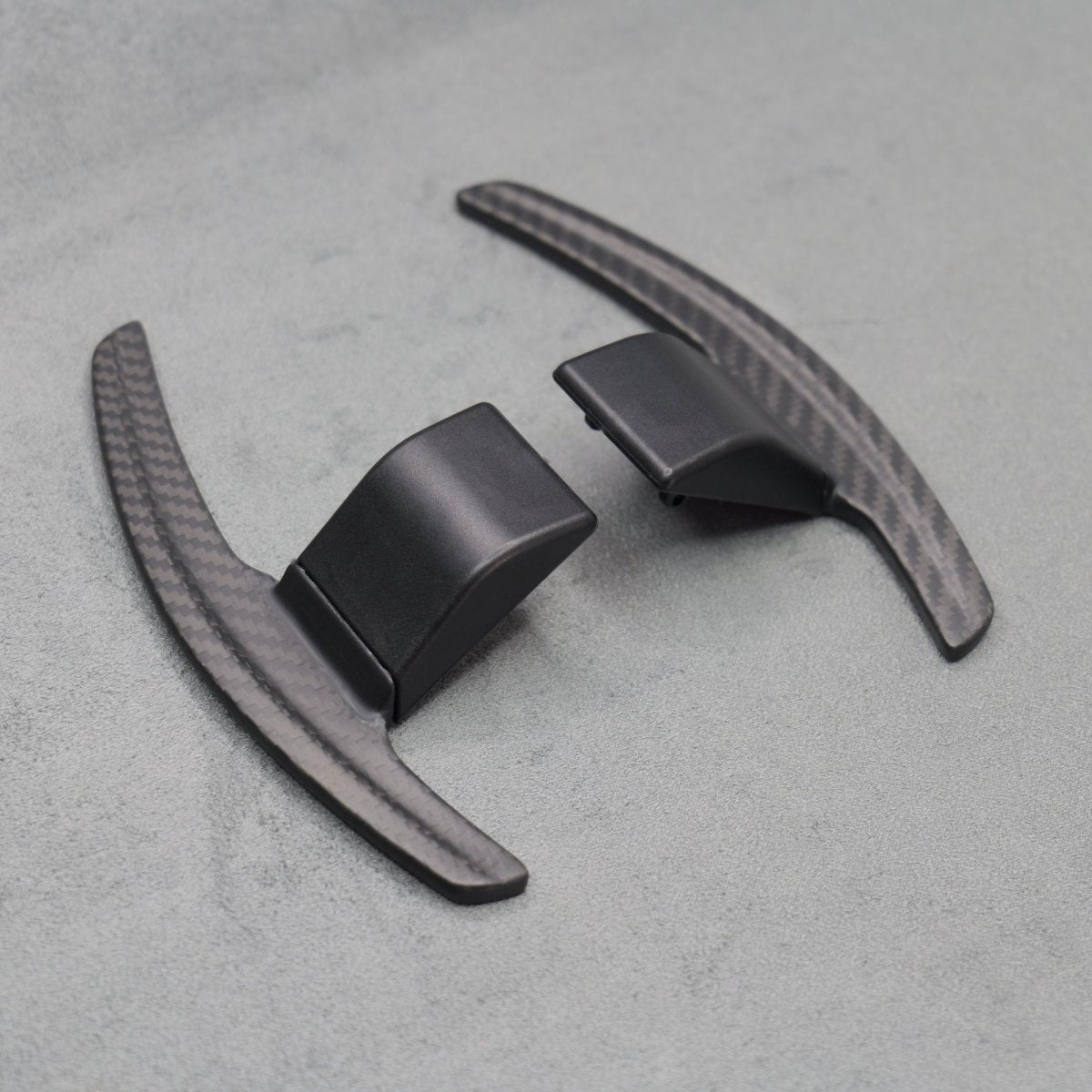 Satin Carbon Fibre / Red Gear Paddle Shifters BMW F80 M3 F82 F83 M4 F87 M2 - Interior Styling | Carbon Kings