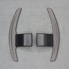 Satin Carbon Fibre / Red Gear Paddle Shifters BMW F80 M3 F82 F83 M4 F87 M2 - Interior Styling | Carbon Kings