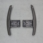 Satin Carbon Fibre Shifter Paddles BMW M3 M4 M2 F80 F82 F87 M5 M6 X5M X6M M - Interior Styling | Carbon Kings