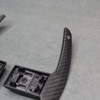 Satin Carbon Fibre Shifter Paddles BMW M3 M4 M2 F80 F82 F87 M5 M6 X5M X6M M - Interior Styling | Carbon Kings