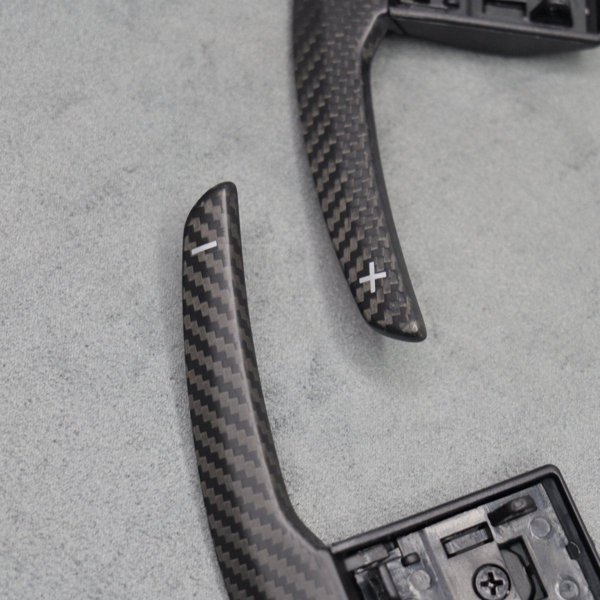 Satin Carbon Fibre Shifter Paddles BMW M3 M4 M2 F80 F82 F87 M5 M6 X5M X6M M - Interior Styling | Carbon Kings