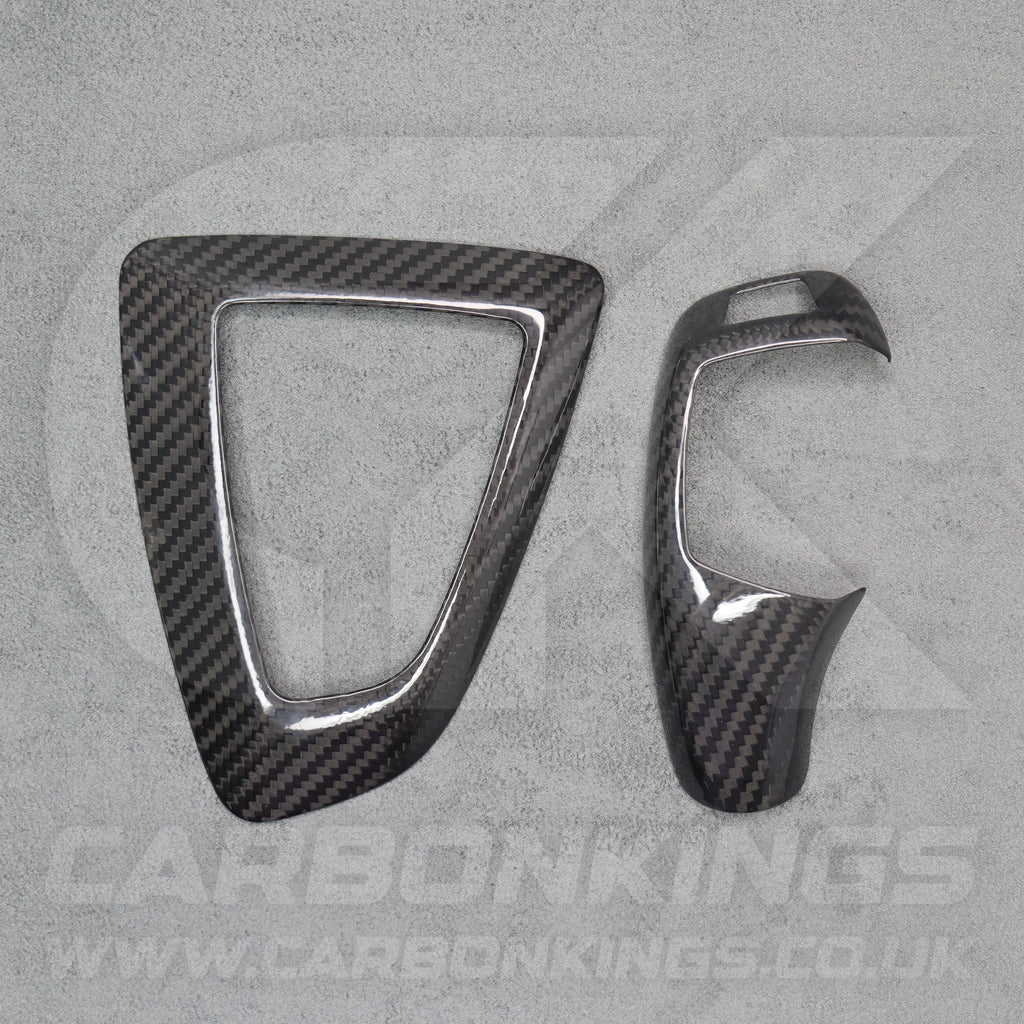Real Carbon Fibre Gear Knob & Surround Trims for BMW F15 F20 F25 F30 F32 F06 F10 F35 F36 - Carbon Kings