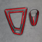 Carbon Fibre Gear Knob & Surround Trims for BMW F80 M3 M2 F87 F82 M4 - Interior Styling | Carbon Kings