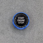 Blue Crystal Start Engine Button for BMW 5 6 7 Series F01 F02 F10 F11 F12 2009 - Interior Styling | Carbon Kings