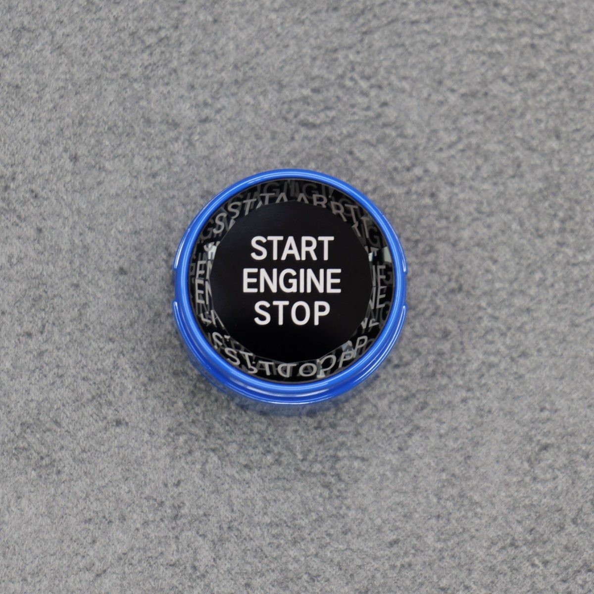 Blue Crystal Start Engine Button for BMW 5 6 7 Series F01 F02 F10 F11 F12 2009 - Interior Styling | Carbon Kings