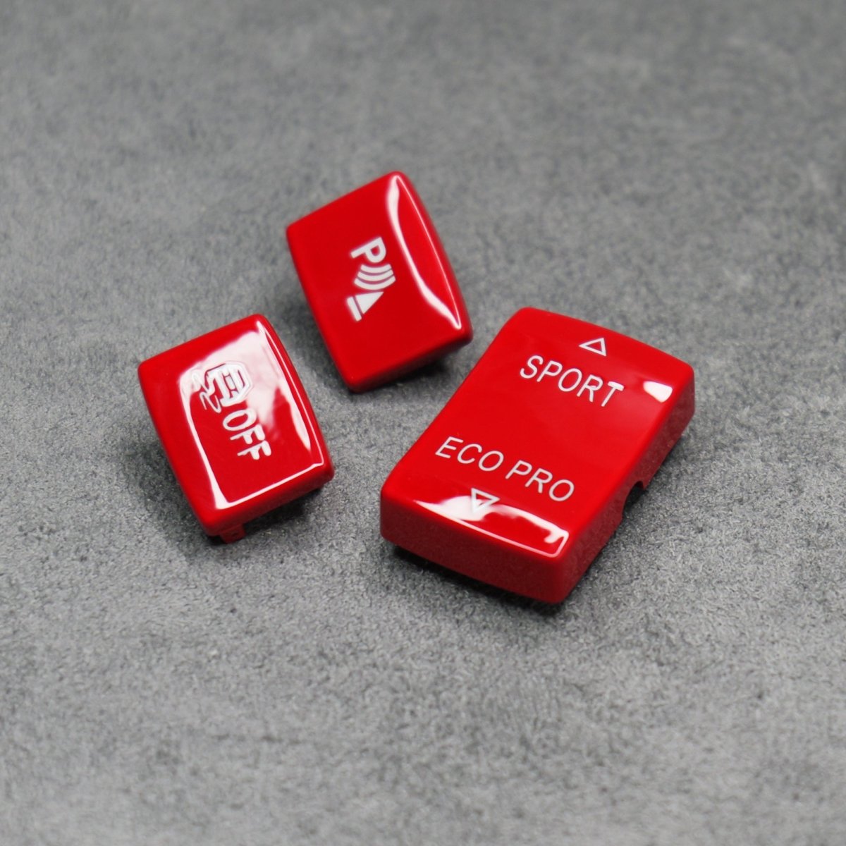 Red Sport Eco Pro DSC Parking Centre Console Buttons for BMW F20 F22 F30 F32 F33 F36 - Interior Styling | Carbon Kings