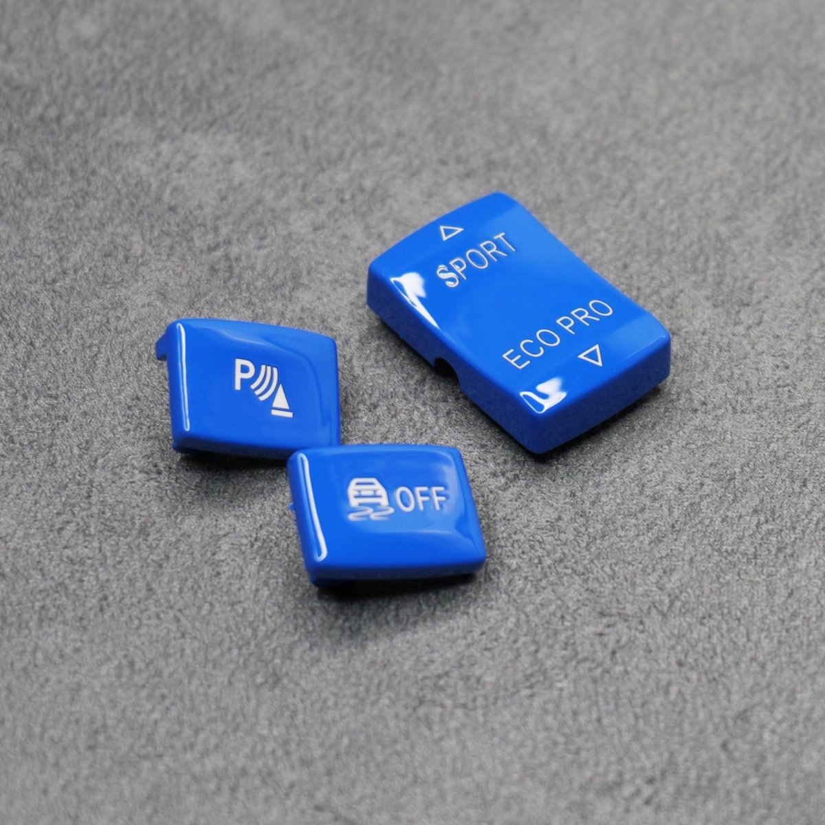 Blue Sport Eco Pro DSC Parking Centre Console Buttons for BMW F20 F22 F30 F32 F33 - Interior Styling | Carbon Kings