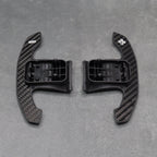 Carbon Fibre & White Gear Shifter Paddles for Toyota GR Supra J29/DB A90/A9 2019+ - Interior Styling | Carbon Kings