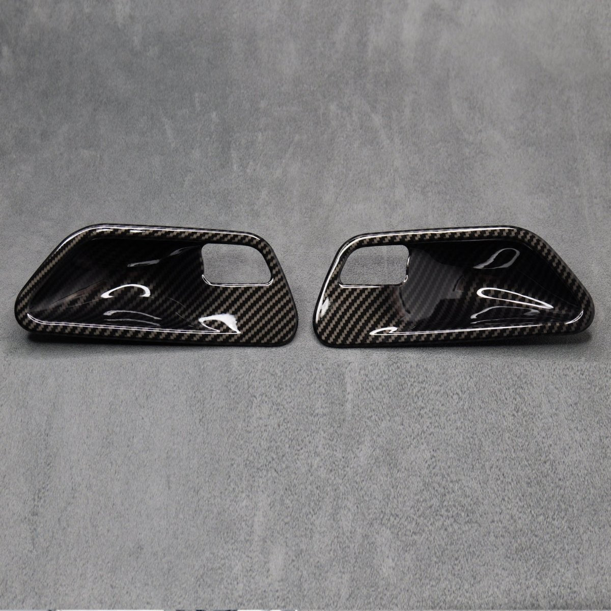 Carbon Fibre Style Interior Door Handle Trims BMW F80 M3 F82 M4 F83 F30 F32 3 4 - Interior Styling | Carbon Kings