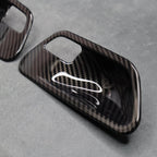 Carbon Fibre Style Interior Door Handle Trims BMW F80 M3 F82 M4 F83 F30 F32 3 4 - Interior Styling | Carbon Kings