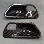 Carbon Fibre Style Interior Door Handle Trims BMW F80 M3 F82 M4 F83 F30 F32 3 4 - Interior Styling | Carbon Kings