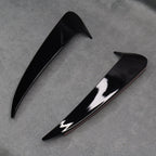 Gloss Black Rear Bumper Side Vent Trims for Mercedes C43 C63 Saloon W205 C Class AMG - Exterior Styling | Carbon Kings