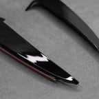 Gloss Black Rear Bumper Side Vent Trims for Mercedes C43 C63 Saloon W205 C Class AMG - Exterior Styling | Carbon Kings