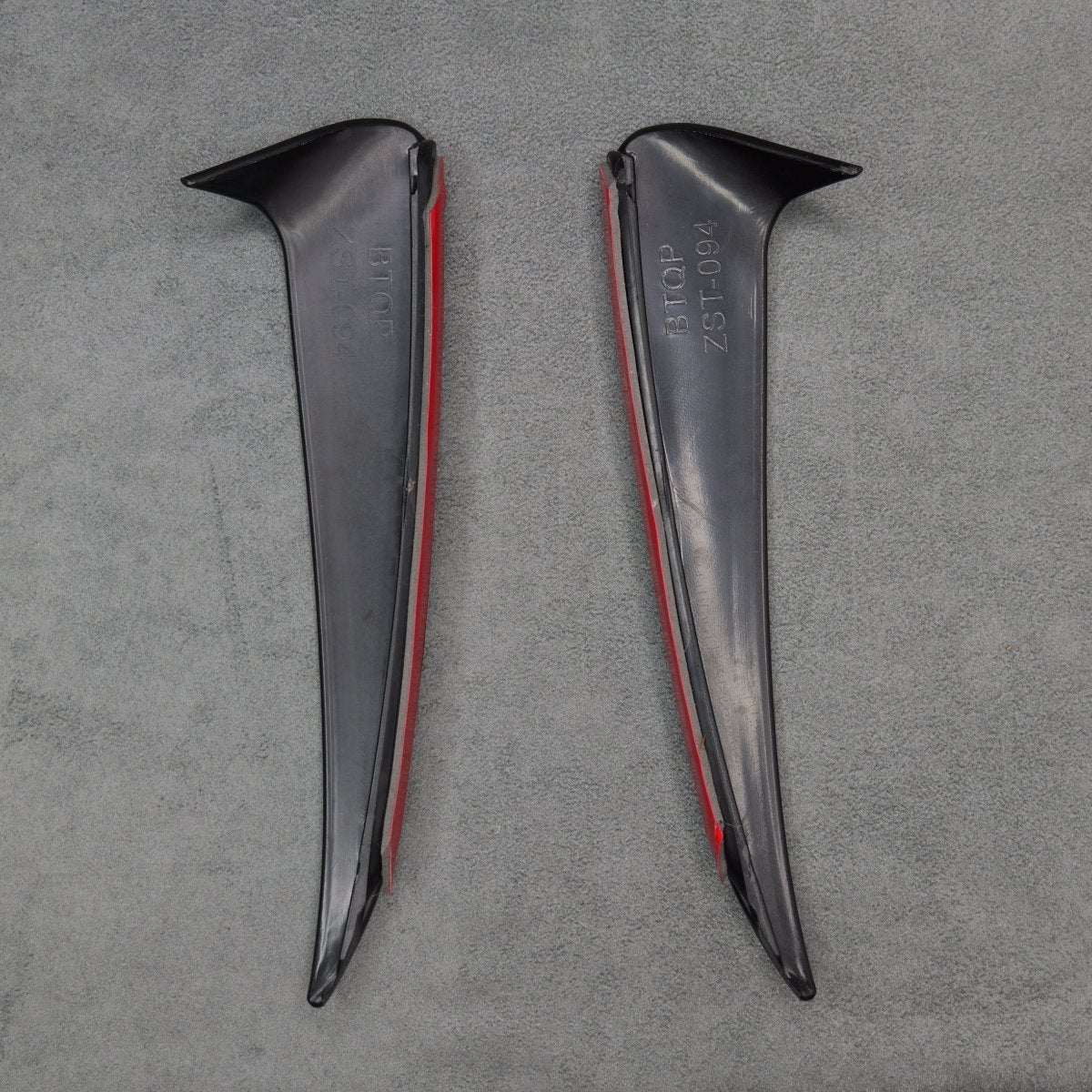 Gloss Black Rear Bumper Side Vent Trims for Mercedes C43 C63 Saloon W205 C Class AMG - Exterior Styling | Carbon Kings