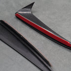 Gloss Black Rear Bumper Side Vent Trims for Mercedes C43 C63 Saloon W205 C Class AMG - Exterior Styling | Carbon Kings