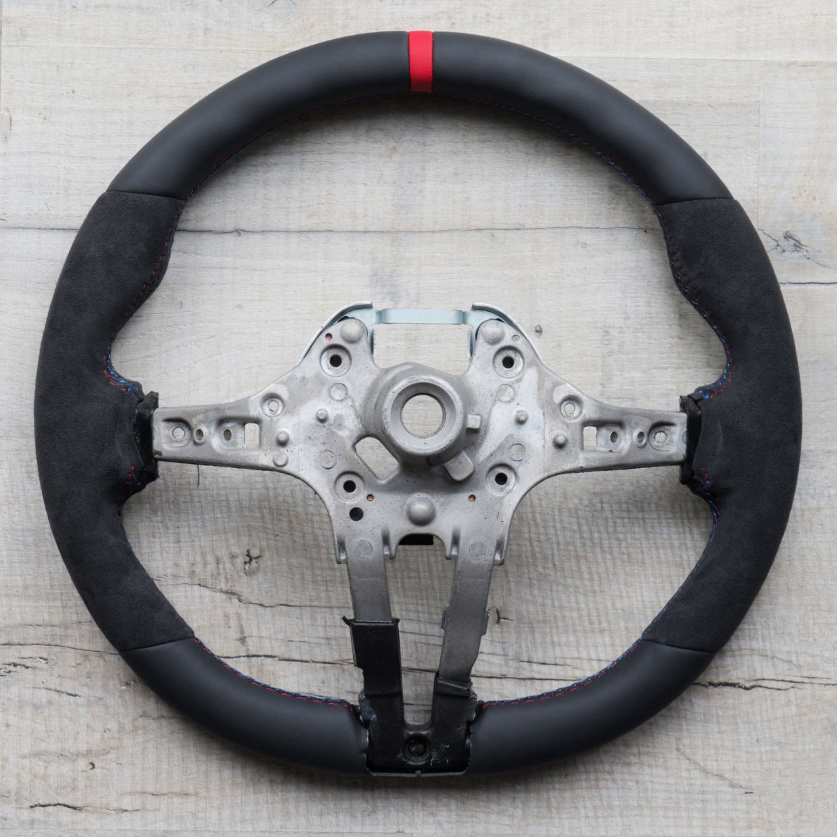 Alcantara + Red Steering Wheel for BMW M Sport 1 2 3 4 X1 X3 X4 X5 X6 M2 M3 M4 F80 + - Interior Styling | Carbon Kings