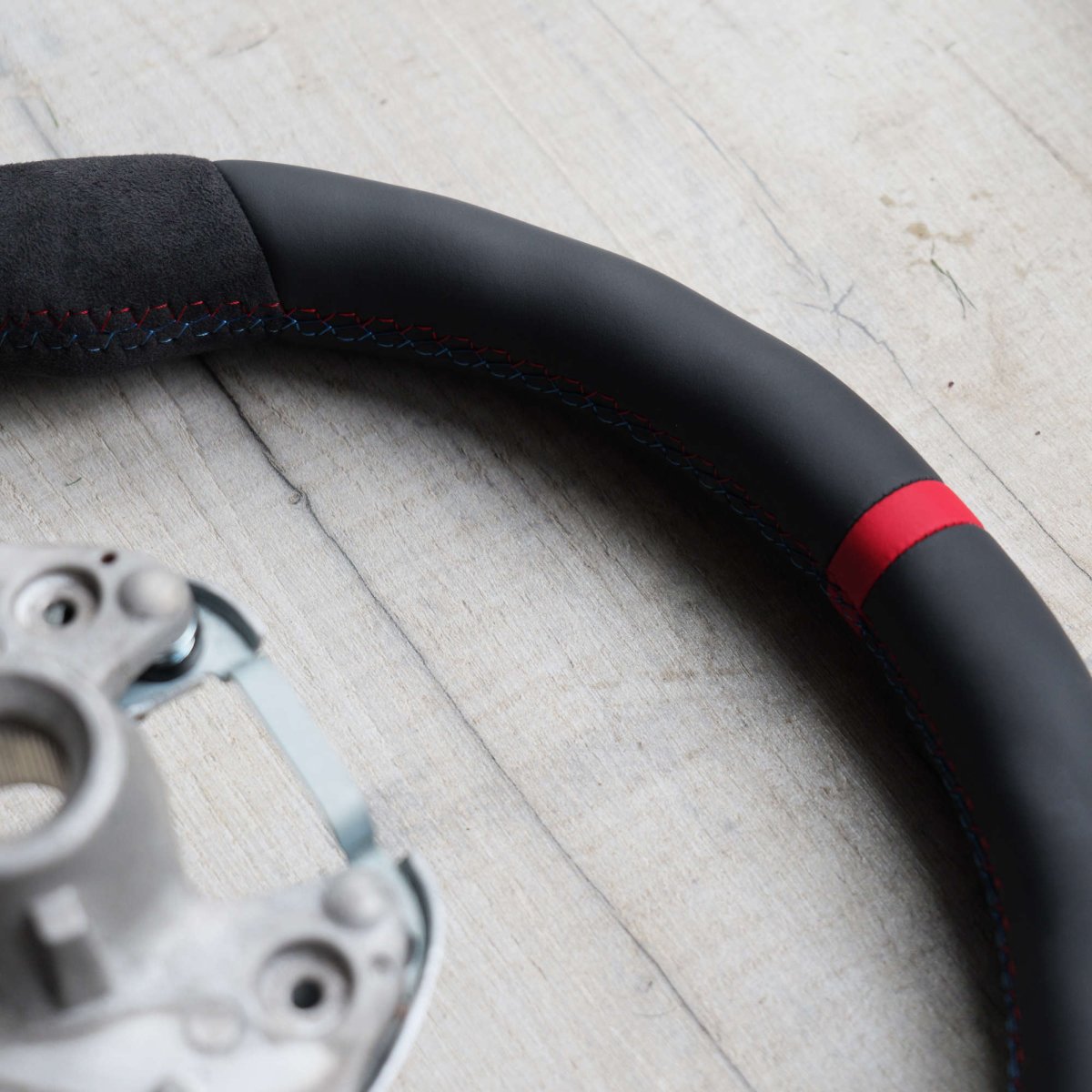 Alcantara + Red Steering Wheel for BMW M Sport 1 2 3 4 X1 X3 X4 X5 X6 M2 M3 M4 F80 + - Interior Styling | Carbon Kings