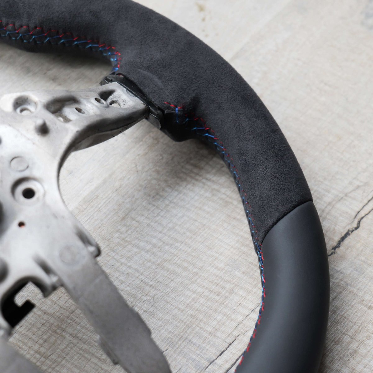 Alcantara + Red Steering Wheel for BMW M Sport 1 2 3 4 X1 X3 X4 X5 X6 M2 M3 M4 F80 + - Interior Styling | Carbon Kings