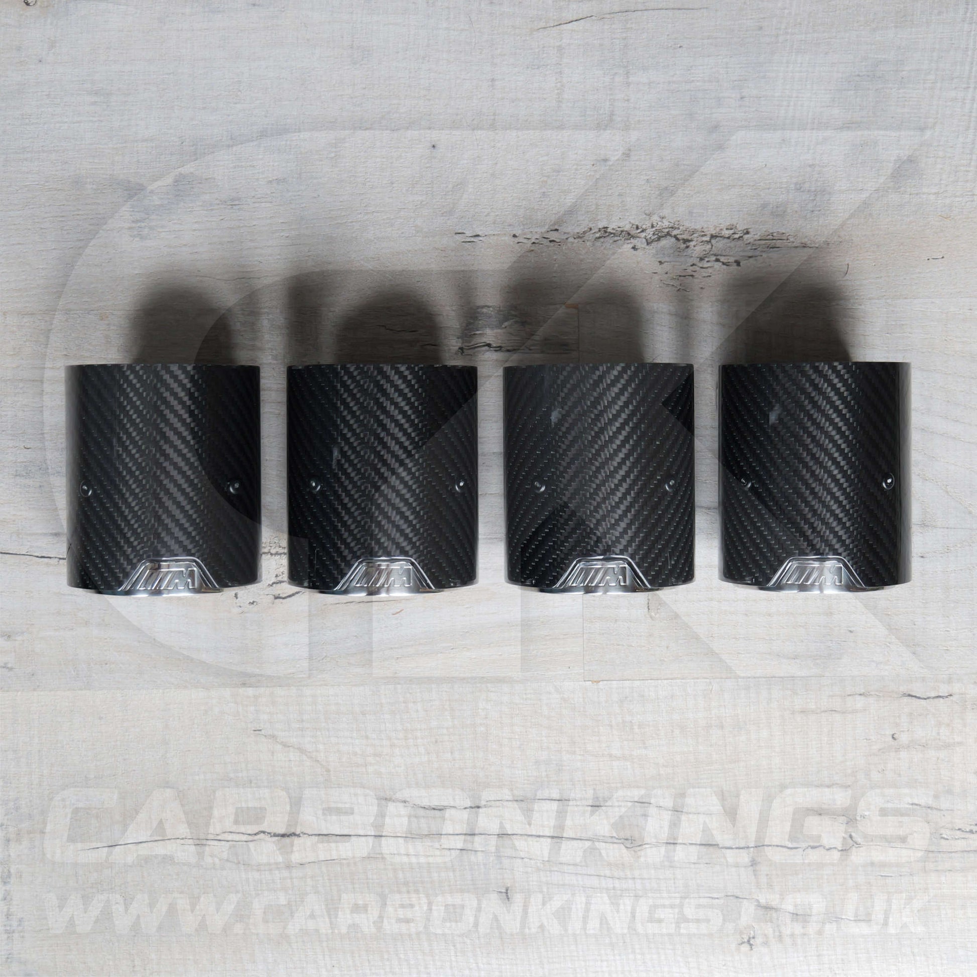 BMW M Performance Carbon Fibre / Silver Exhaust Tips for G80 G81 G82 G83 M3 M4