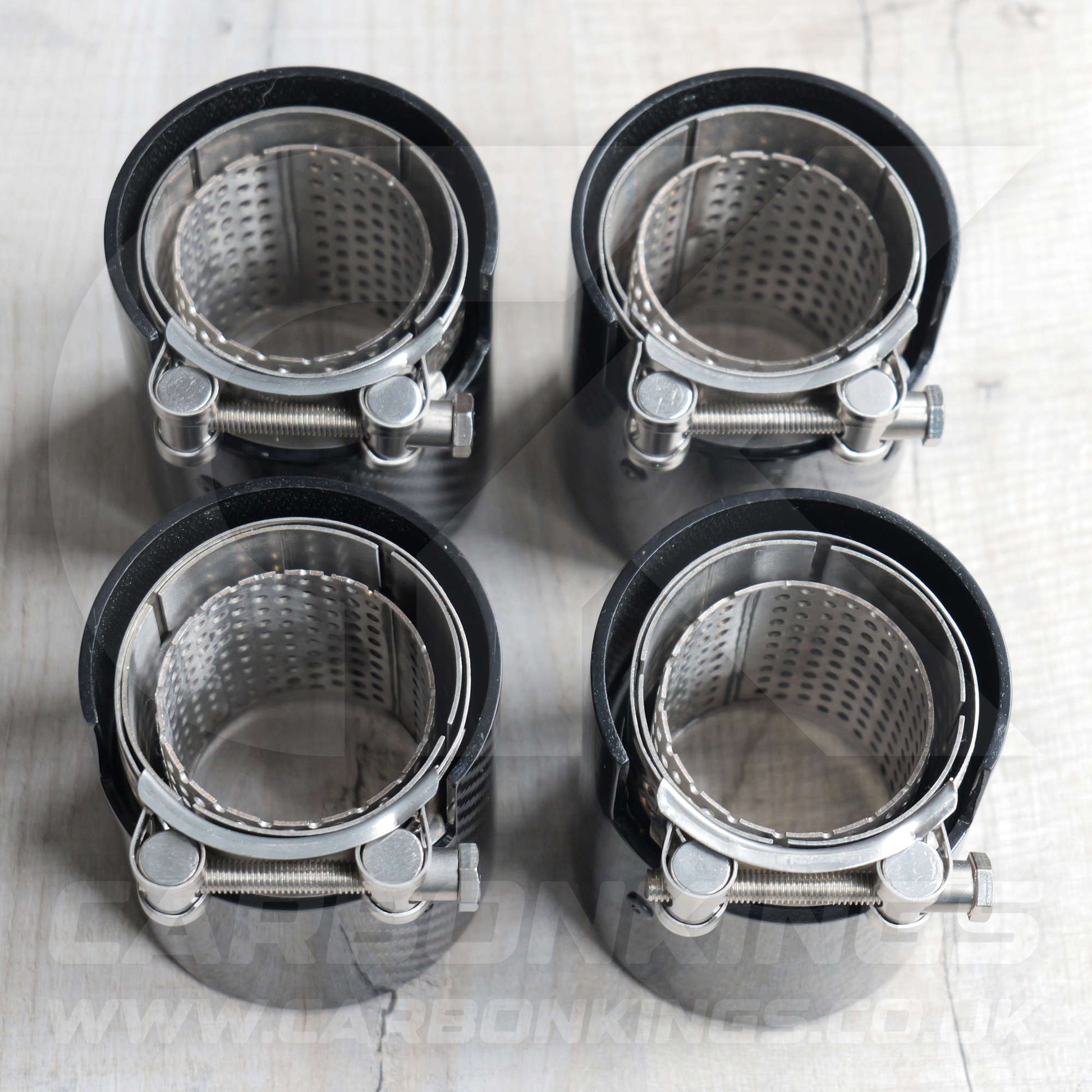 BMW M Performance Carbon Fibre / Silver Exhaust Tips for G80 G81 G82 G83 M3 M4