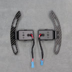 Magnetic Carbon Fibre Gear Shifter Paddles for BMW F80 M3 F82 M4 F87 M2 G80 G82 G87 - Interior Styling | Carbon Kings