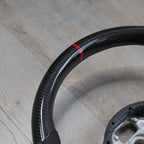 Carbon Fibre Steering Wheel for Volkswagen VW Golf MK7 MK7.5 R R - Line GTI GTD GTE + - Interior Styling | Carbon Kings