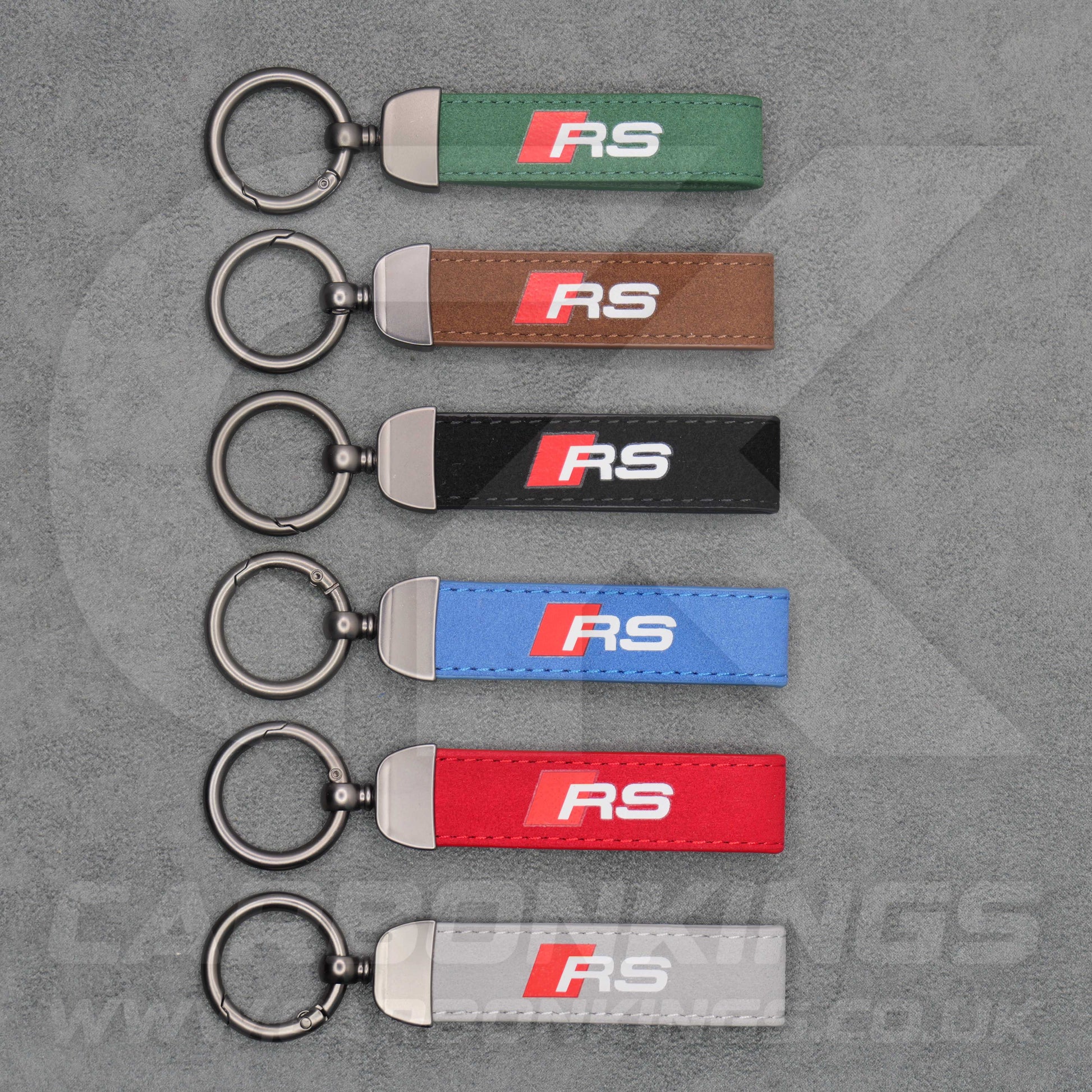 Audi RS Suede Key Ring Chain Premium Durable RS3 RS4 RS5 RS6 RS7 RSQ3 RSQ8