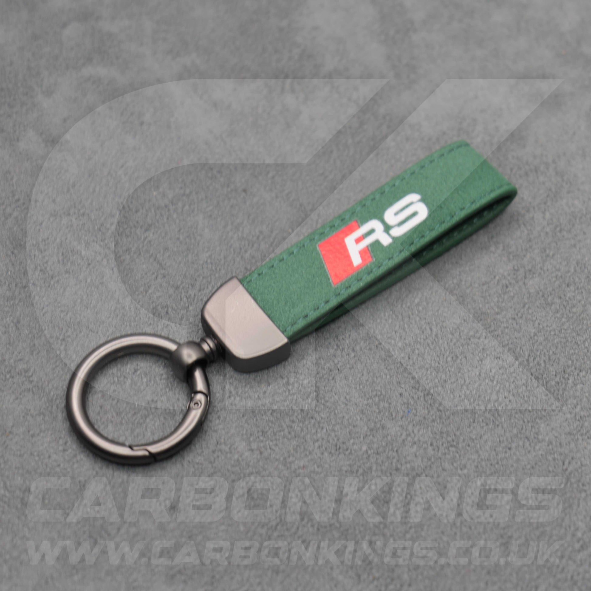 Audi RS Suede Key Ring Chain Premium Durable RS3 RS4 RS5 RS6 RS7 RSQ3 RSQ8