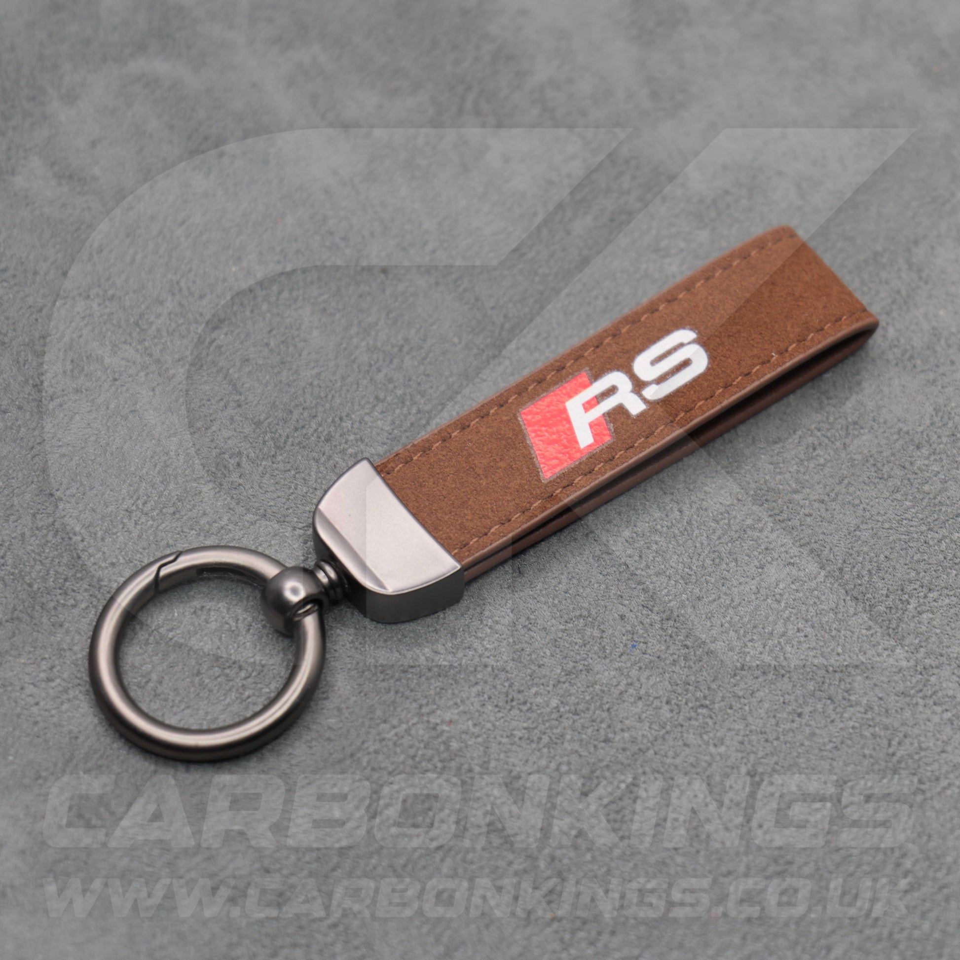 Audi RS Suede Key Ring Chain Premium Durable RS3 RS4 RS5 RS6 RS7 RSQ3 RSQ8