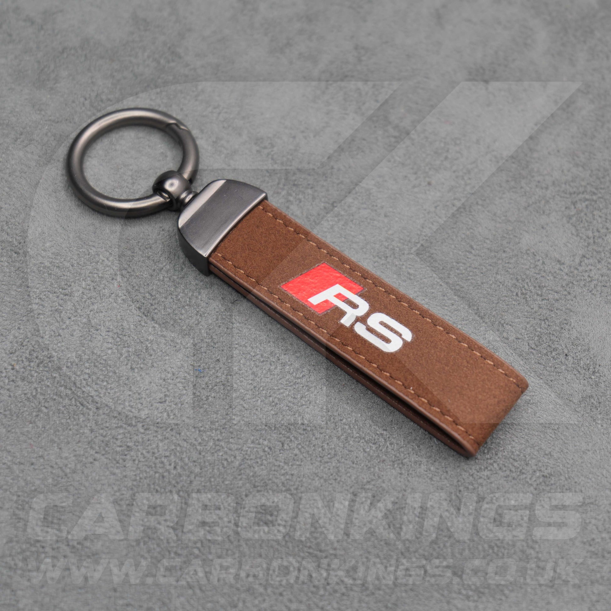 Audi RS Suede Key Ring Chain Premium Durable RS3 RS4 RS5 RS6 RS7 RSQ3 RSQ8