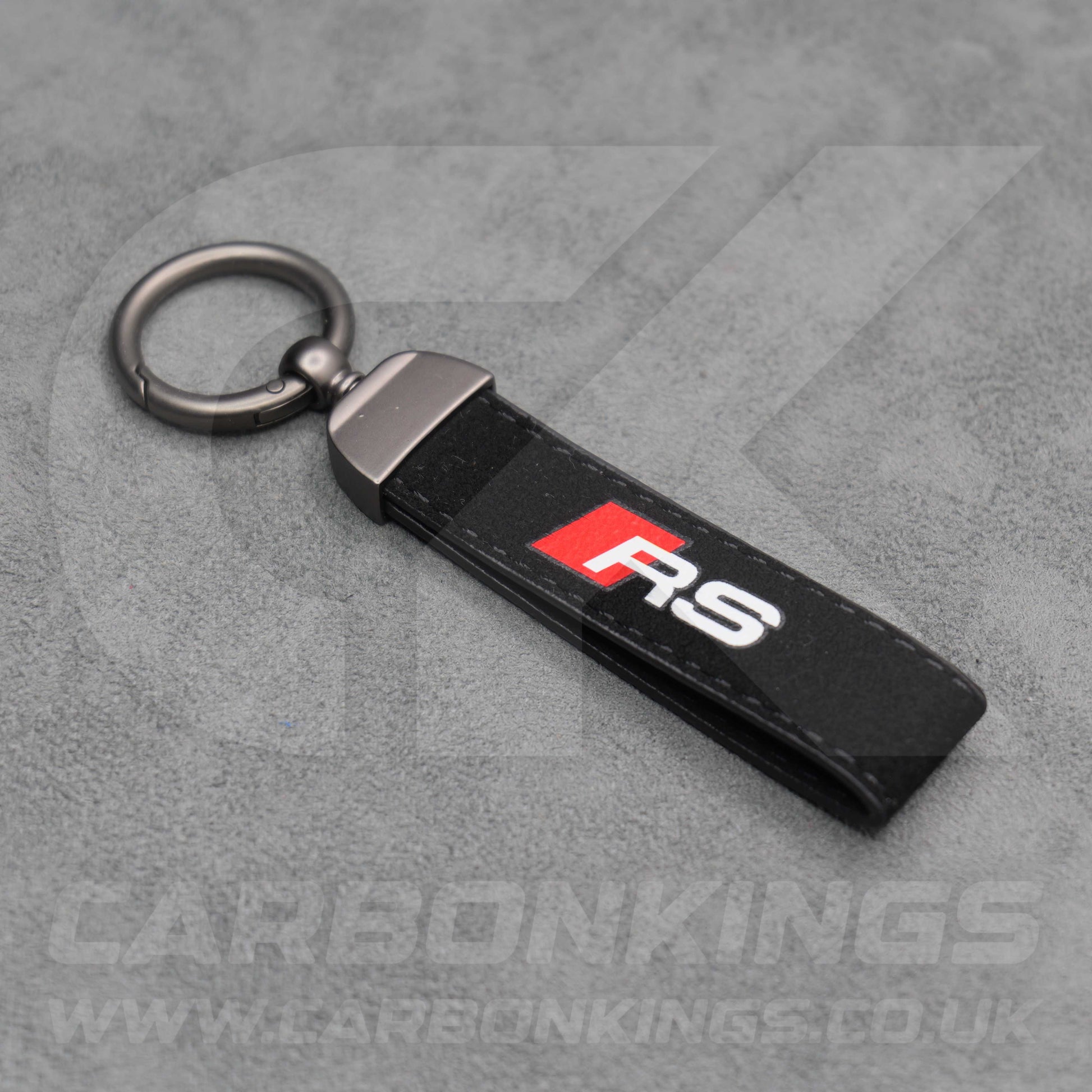 Audi RS Suede Key Ring Chain Premium Durable RS3 RS4 RS5 RS6 RS7 RSQ3 RSQ8