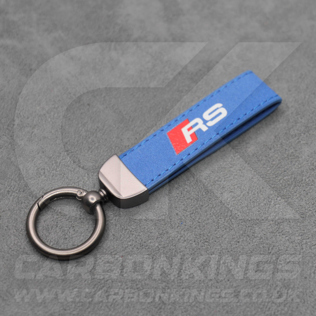 Audi RS Suede Key Ring Chain Premium Durable RS3 RS4 RS5 RS6 RS7 RSQ3 RSQ8