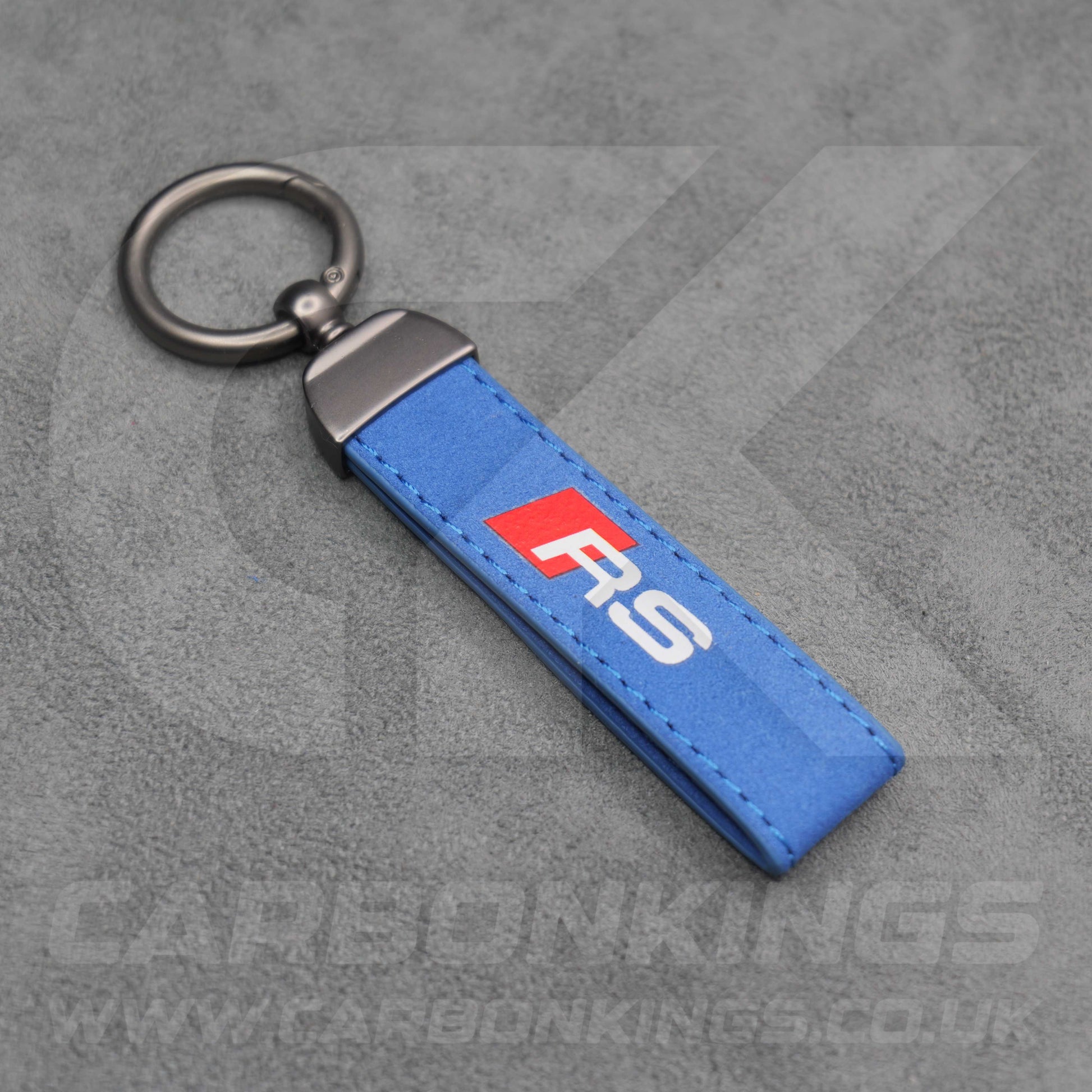 Audi RS Suede Key Ring Chain Premium Durable RS3 RS4 RS5 RS6 RS7 RSQ3 RSQ8