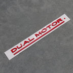 Gloss Red Dual Motor Rear Boot Badge Letters for Tesla Model S 3 X Y Performance - Exterior Styling | Carbon Kings