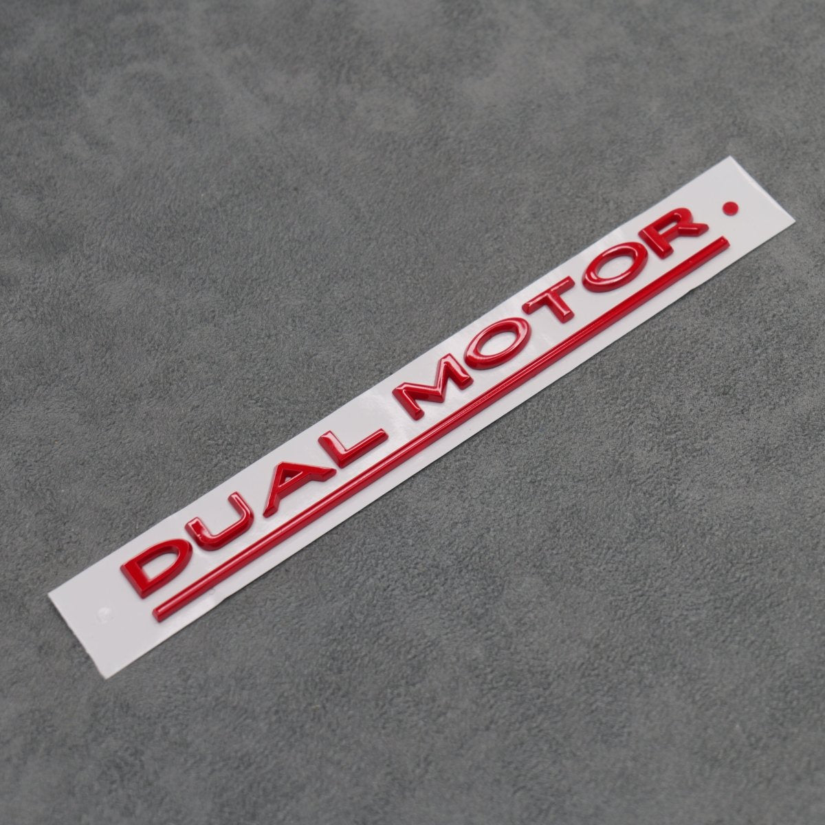 Gloss Red Dual Motor Rear Boot Badge Letters for Tesla Model S 3 X Y Performance - Exterior Styling | Carbon Kings