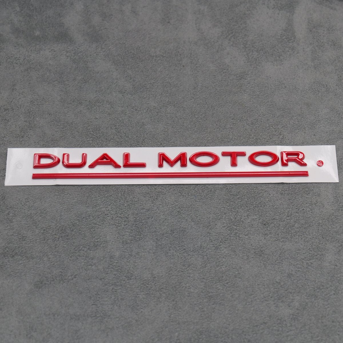 Gloss Red Dual Motor Rear Boot Badge Letters for Tesla Model S 3 X Y Performance - Exterior Styling | Carbon Kings