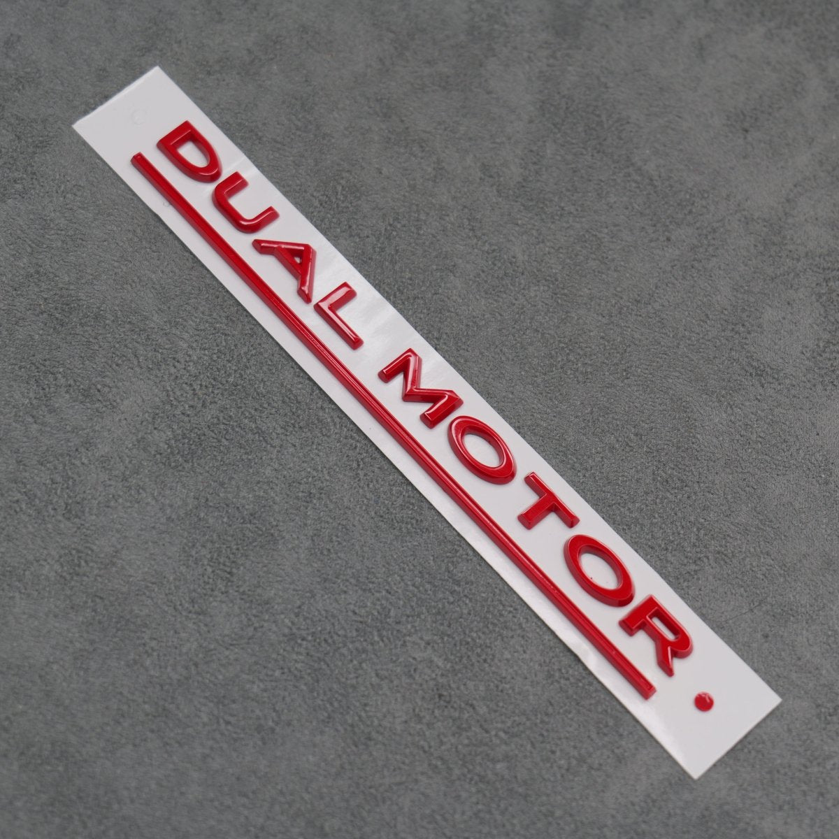 Gloss Red Dual Motor Rear Boot Badge Letters for Tesla Model S 3 X Y Performance - Exterior Styling | Carbon Kings